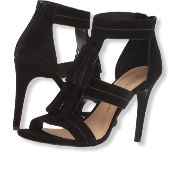 Chinese Laundry Speak Easy Suede Sandal Tassels 7 - Picture 3 of 7